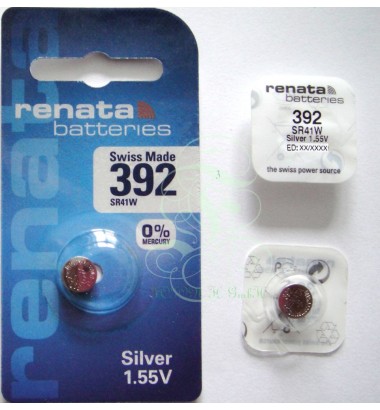 Renata Watch Battery 392 SR41W SR736W SG3 LR41, 1 Pack