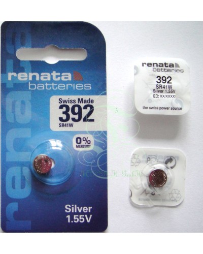 Renata Uhrenbatterie 392 SR41W SR736W SG3 LR41, 1er Pack