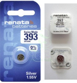 Renata Uhrenbatterie 393 SR48W SR754W SG5 LR48, 1er Pack