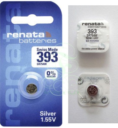Renata Watch Battery 393 SR48W SR754W SG5 LR48, 1 Pack