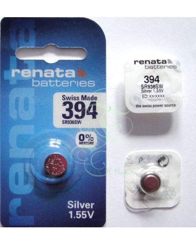 Renata Watch Battery 394 SR45SW SR936SW SG9 LR45, 1 Pack
