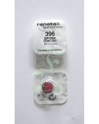 Renata Watch Battery 396 SR59W SR726W SG2 LR59, 1 Pack