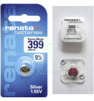 Renata Watch Battery 399 SR57W SR927W SG7 LR57, 1 Pack