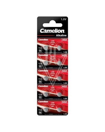Camelion Buttoncell Battery AG2 LR59 LR726 396 397, 10 Pack