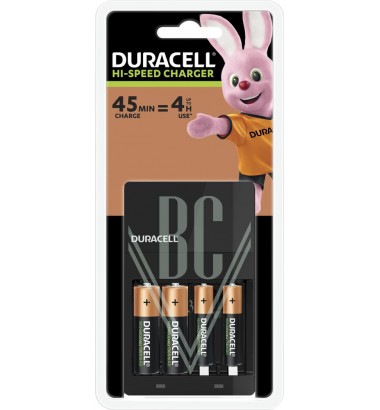 Duracell Charger CEF14 4-hrs, incl. 2xAA & 2xAAA Rechargeable Batteries