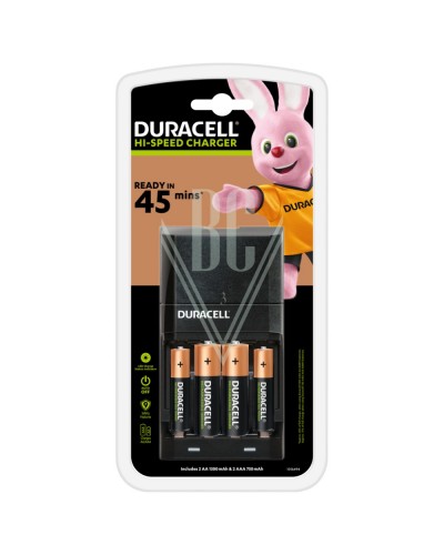 Duracell Ladegerät CEF27 45-Min, inkl. 2xAA & 2xAAA Akkus