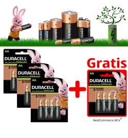 PROMOTION 3 x 4 Pack Duracell Rechargeable Battery AA 2500mAh + FREE 4 Pack AA 2500mAh